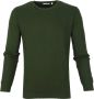 KnowledgeCotton Apparel Trui Waves Donkergroen - Thumbnail 1