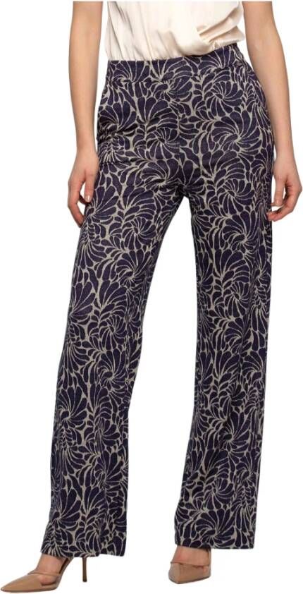 Kocca Bloemen Viscose Modebroek Meerkleurig Dames
