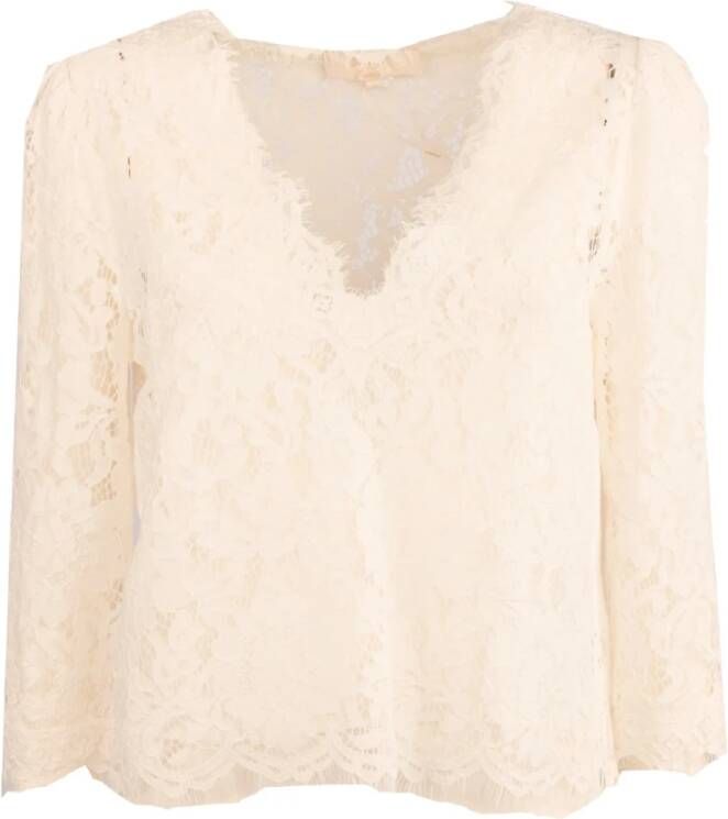 Kocca Romantische Kant Chemise White Dames