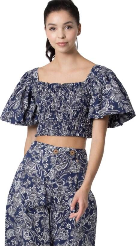 Kocca Ballonmouw Top Beth Multicolor Dames