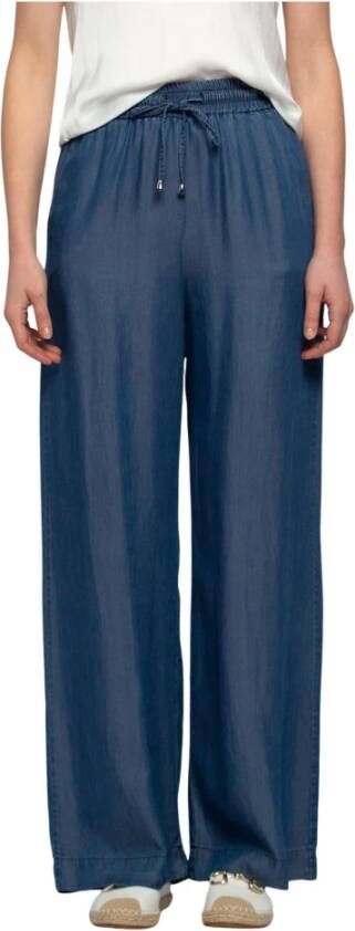 Kocca Broek met elastische tailleband Blauw Dames