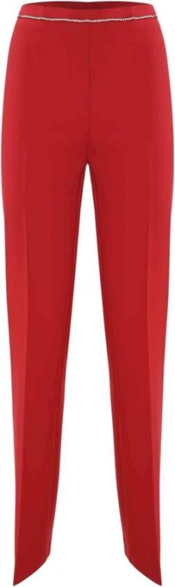 Kocca Broek met strass bij de taille Rood Dames