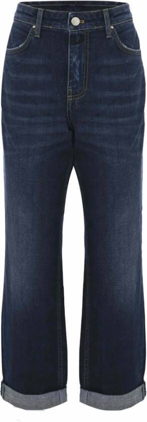 Kocca Comfortabele katoenen denim jeans Blauw Dames