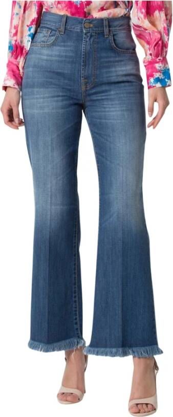 Kocca Stijlvolle Blauwe Bootcut Jeans Blue Dames