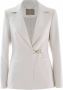 Kocca Polyester blazer met unieke gouden sluiting Beige Dames - Thumbnail 1