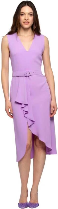 Kocca Draped midi dress Purple Dames