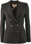 Kocca Dubbelbreasted blazer met peak revers Black Dames - Thumbnail 1