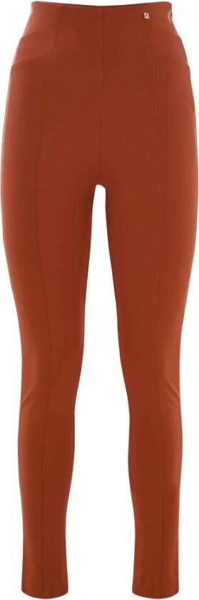 Kocca Elegante Skinny Viscosebroek Oranje Dames