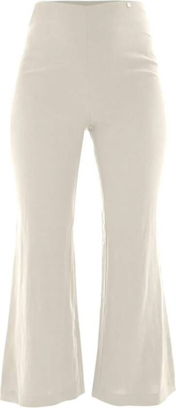 Kocca Enkellange Viscose en Linnen Broek Beige Dames