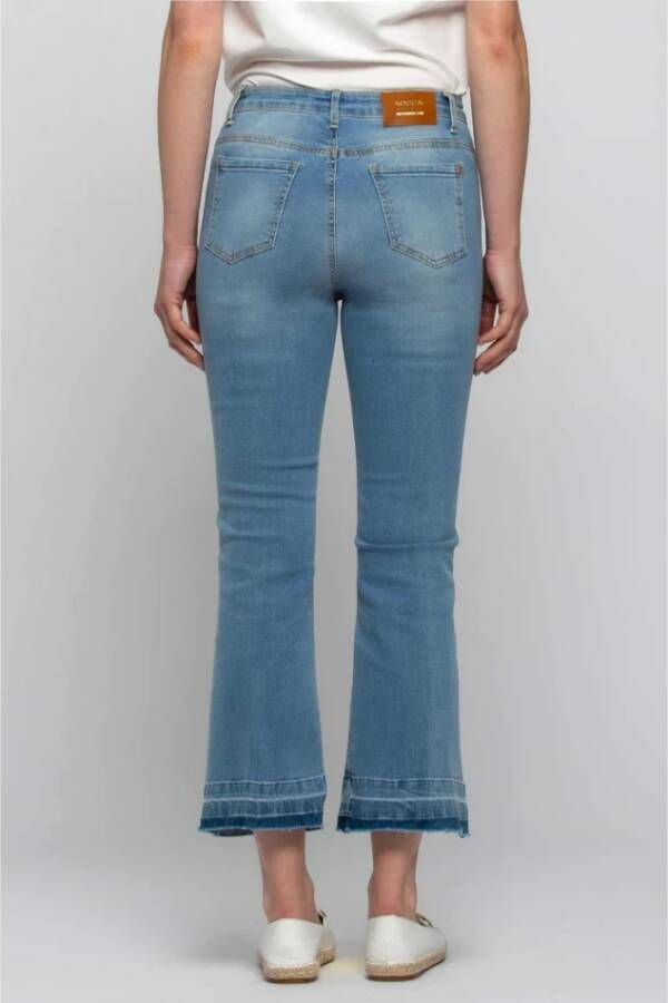 Kocca Flared Chain-Embellished Jeans Blauw Dames