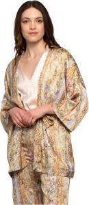 Kocca Gebloemde Kimono Jas met Riem Meerkleurig Dames
