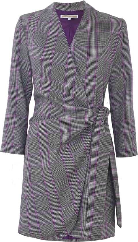 Kocca Geplooide jurk met asymmetrische draperie Zwart Dames