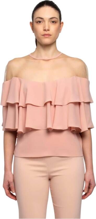 Kocca Gerimpelde Blouse uit de Gold Collection Roze Dames