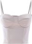 Kocca Satijnen bustier top Grelarr naturel - Thumbnail 2