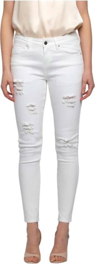 Kocca Katoenen gescheurde broek Beige Dames