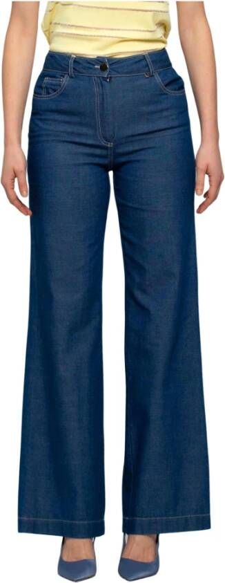 Kocca Klassieke katoenen jeans Blauw Dames