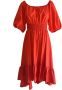 Kocca Kleed met ruches Rood Dames - Thumbnail 1