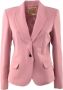 Kocca Korte Blazer Jas met één Knoop Pink Dames - Thumbnail 1