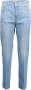 Kocca Lichtblauwe Katoenen Jeans & Broek 5 Zakken Knoop en Rits Logo Blue Dames - Thumbnail 1