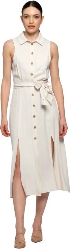 Kocca Long buttoned dress White Dames