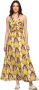 Kocca Long floral viscose dress Meerkleurig Dames - Thumbnail 2