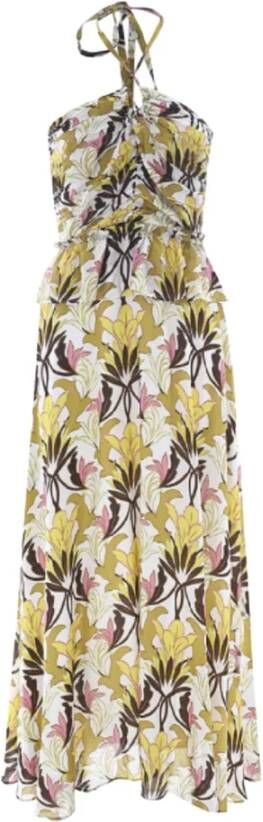 Kocca Long floral viscose dress Meerkleurig Dames