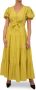 Kocca Lange katoenen jurk met knoopdetail Green Dames - Thumbnail 1