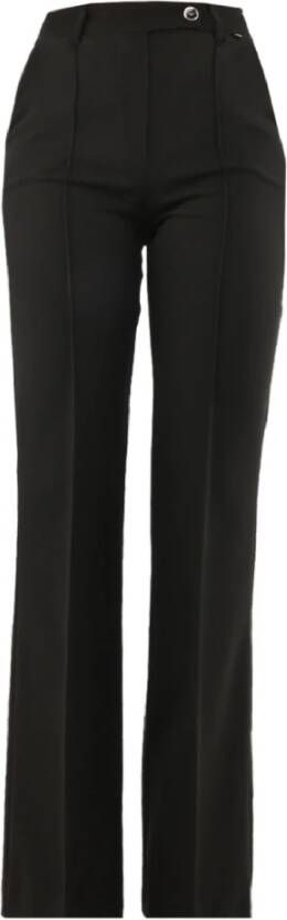 Kocca Elegante Flared Polyester Broek Black Dames