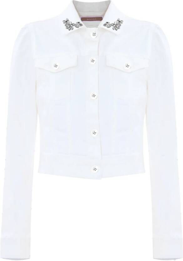 Kocca Pofmouw Denim Jack White Dames