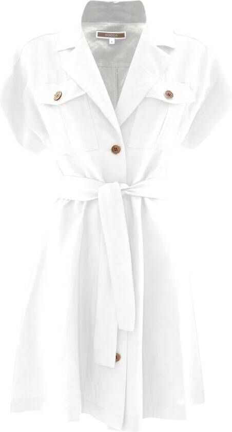 Kocca Shirt dress with pockets White Dames
