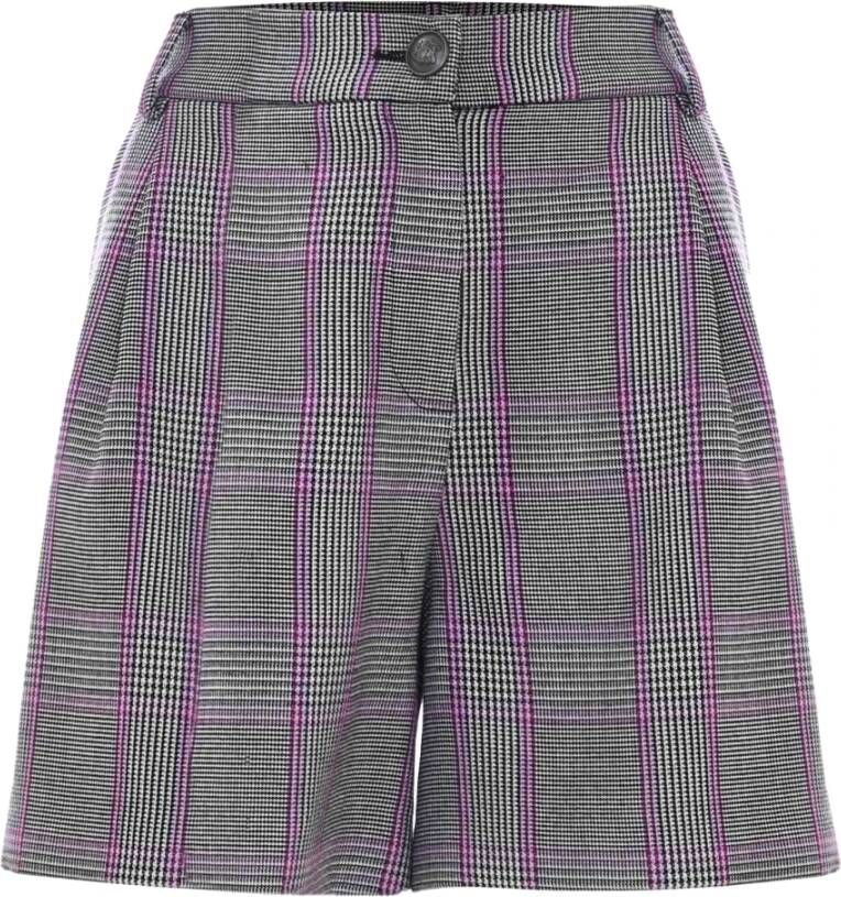 Kocca Shorts met gestreept optisch patroon Meerkleurig Dames