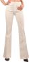 Kocca Katoenen Olifant Flare Broek Beige Dames - Thumbnail 2