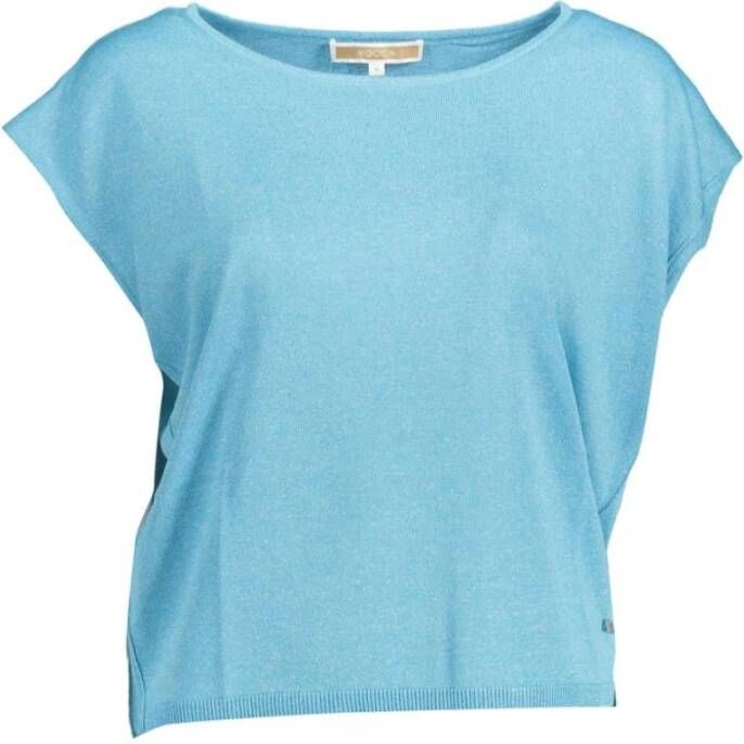 Kocca Stijlvolle Mouwloze T-shirt Blauw Dames