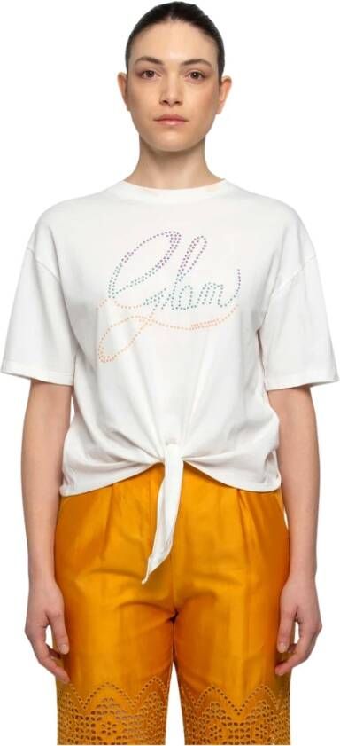 Kocca T-shirt met strass White Dames