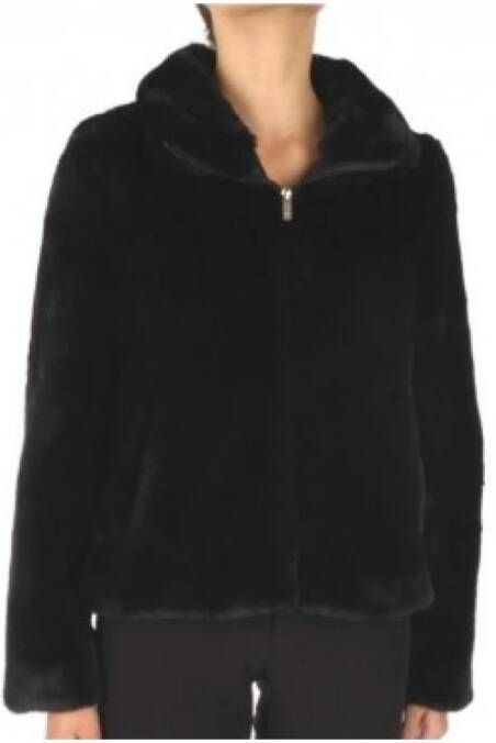 Kocca Tartas Faux FUR Jacket Zwart Dames