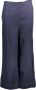 Kocca Blauwe Damesbroek Elastische Taille Contrastdetails Blue Dames - Thumbnail 1