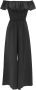 Kocca Stijlvol Comfort Jumpsuit Zwart Dames - Thumbnail 3