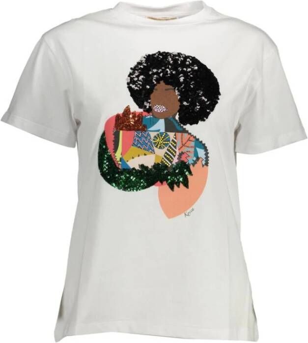 Kocca Witte katoenen tops & T-shirt -> Katoenen Witte Tops & T-shirt White Dames