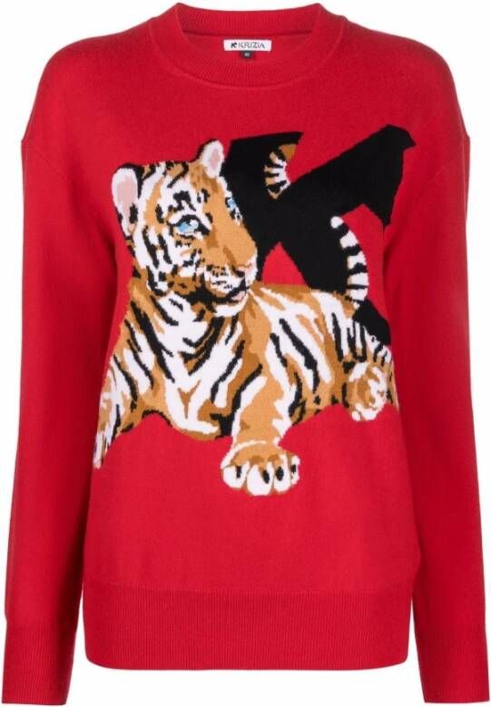 Krizia Sweatshirt Rood Dames