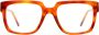 Kuboraum Stijlvolle optische masker voor Maske K3 Brown Unisex - Thumbnail 1