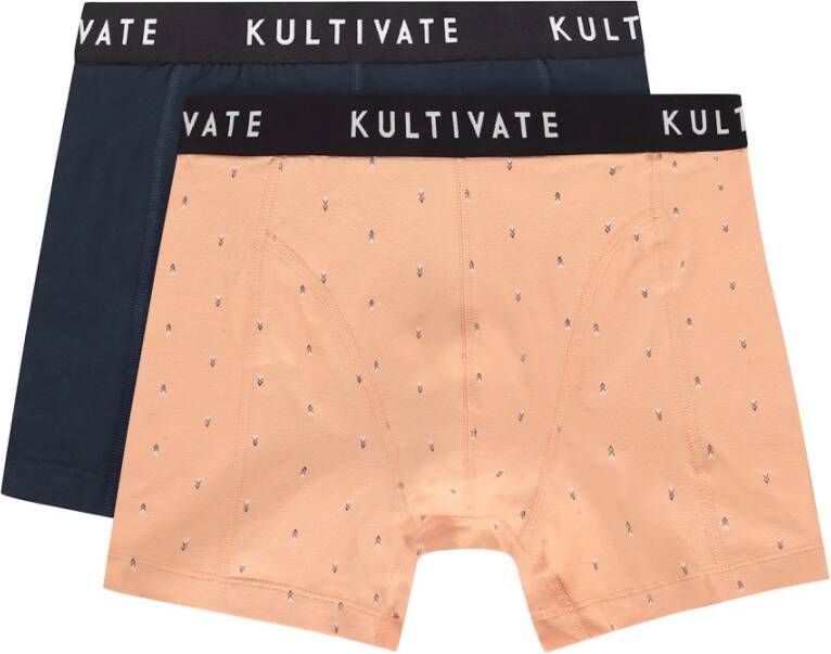 Kultivate Boxershort- Kltv U Pink Arrows 2-Pack Oranje Heren
