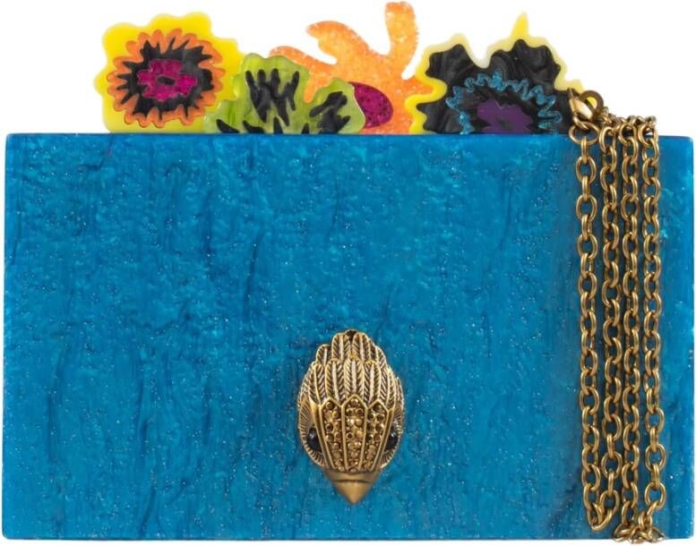 Kurt Geiger Flower Box Handtas Blue Dames