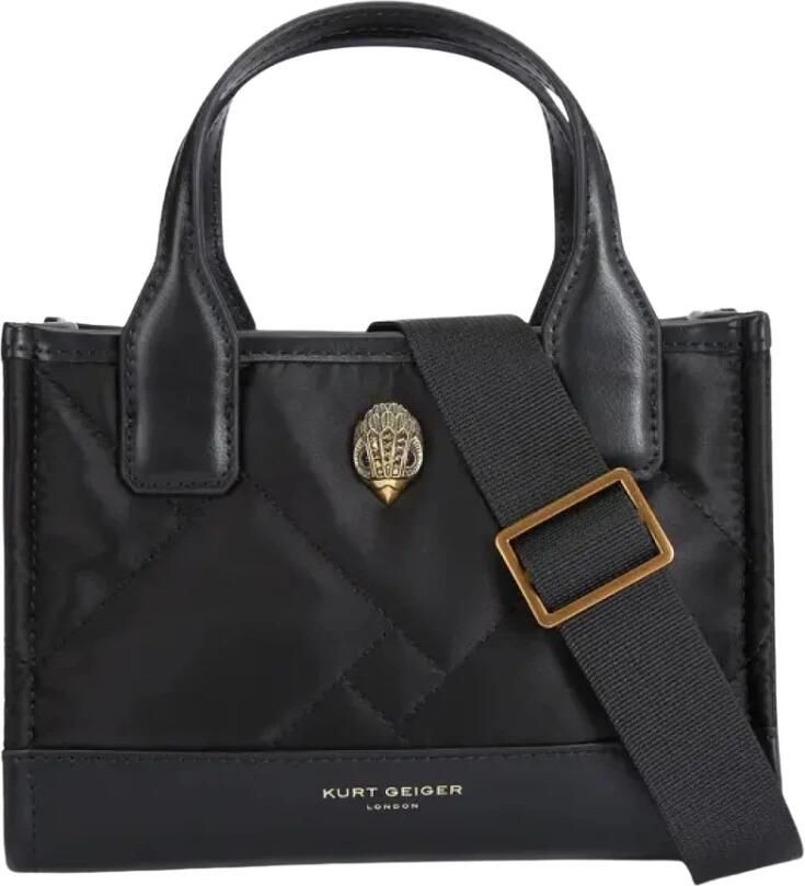 Kurt Geiger Gerecyclede vierkante schoudertassen Black Dames