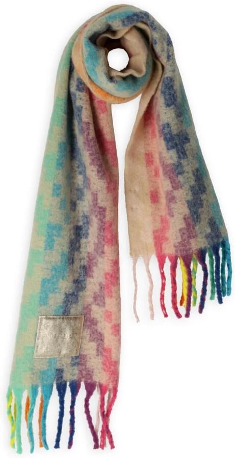 Kurt Geiger Kleurrijke Yarndye Sjaal voor Stijlvolle Outfits Multicolor Dames