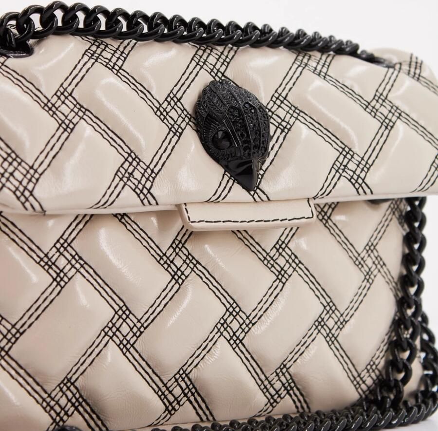 Kurt Geiger Leren Crossbody Tas Mini Kensi Multicolor Dames