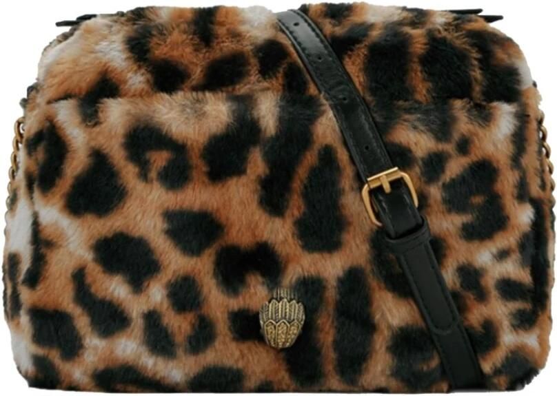 Kurt Geiger crossbody tas Kensington Puff Camera met panterprint bruin - Foto 6