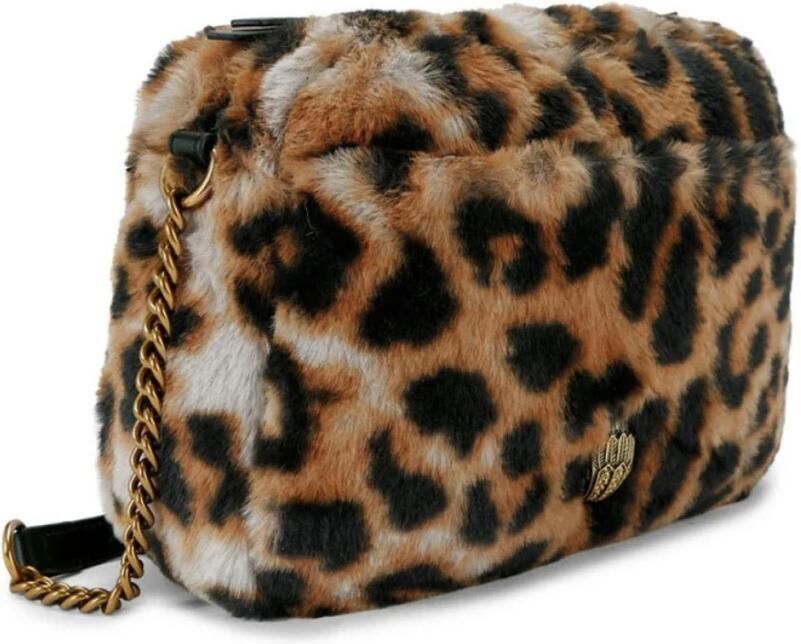 Kurt Geiger crossbody tas Kensington Puff Camera met panterprint bruin - Foto 5