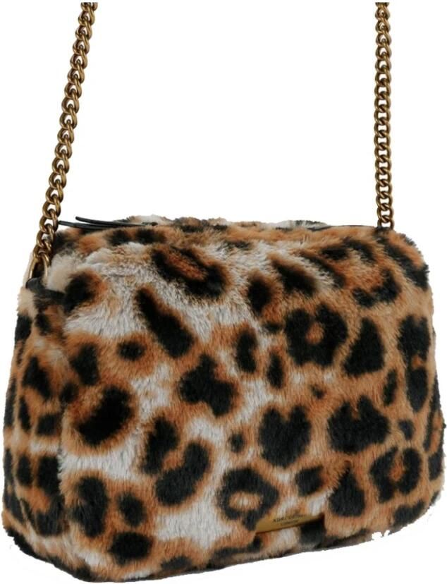 Kurt Geiger crossbody tas Kensington Puff Camera met panterprint bruin - Foto 3