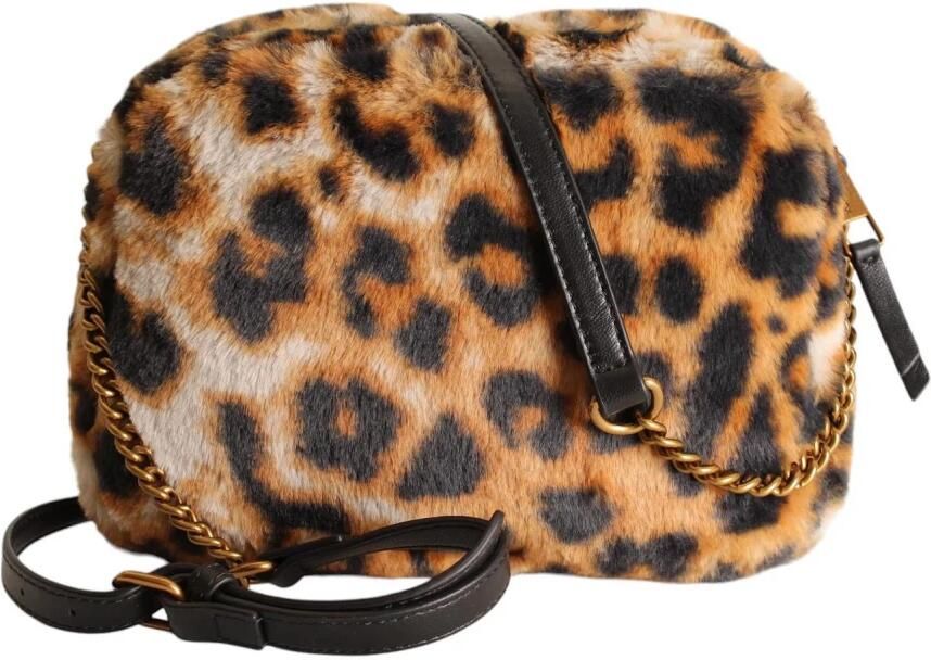 Kurt Geiger crossbody tas Kensington Puff Camera met panterprint bruin - Foto 4