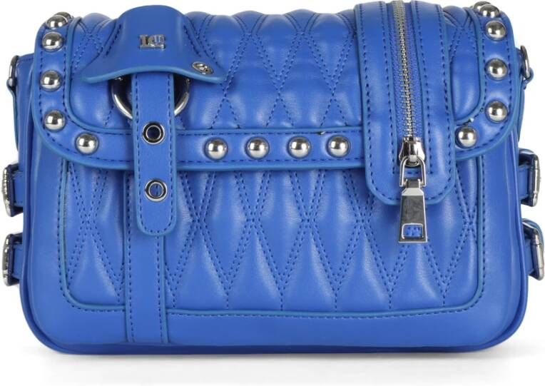 La Carrie Gewatteerde Biker Small Handtas Blue Dames